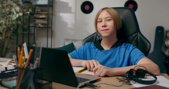 The Child is Looking at the Window