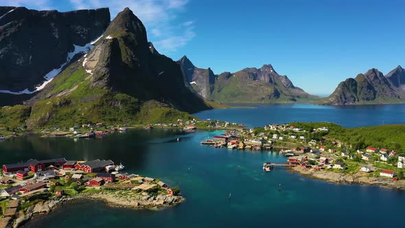 Reine Lofoten Is an Archipelago in the County of Nordland, Norway