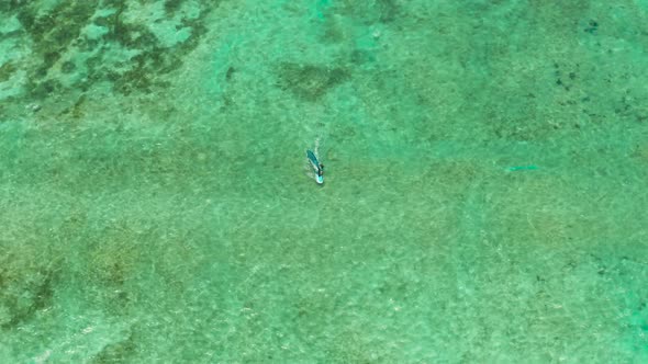 Windsurfer in the Blue Lagoon