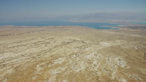 Pan right of the Dead Sea