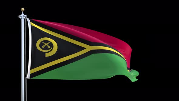 Vanuatu Waving Flag