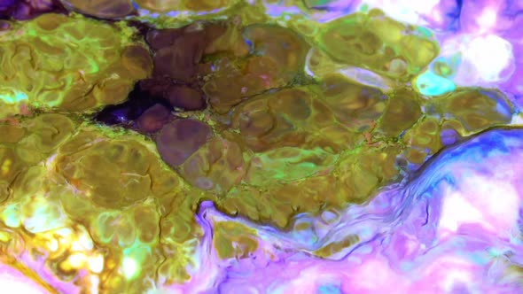 Liquid Colorful Paint Pattens Mix In Slow Motion alt