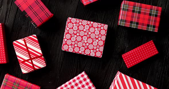 Gifts Wrapped in Festive Paper