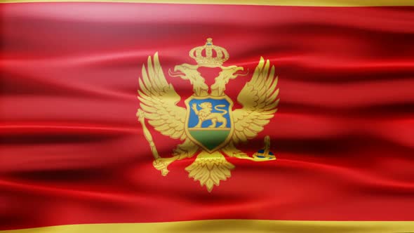 Montenegro Flag Waving