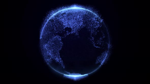 Blue Dotted Earth 4K