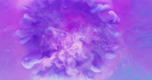 Color Explosion Paint Water Drop Pink Blue Vapor