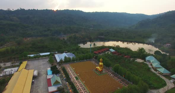 Golden Buddha And Adherents