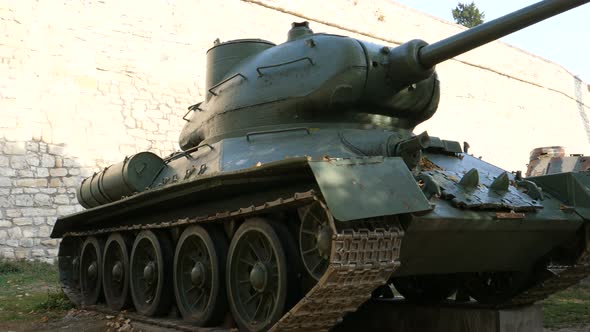 Cannons, Tanks and Artillery at Belgrade Kalemegdan Fortress Military Museum