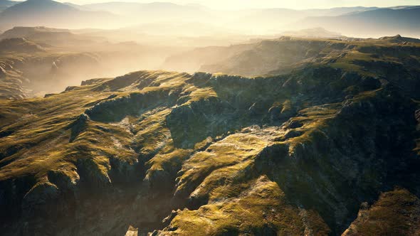 Typical Landscape of the Iceland Green Hills