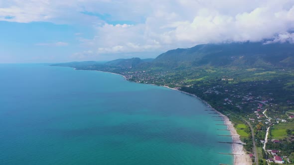 The Black Sea Coast From the Height of the Flight