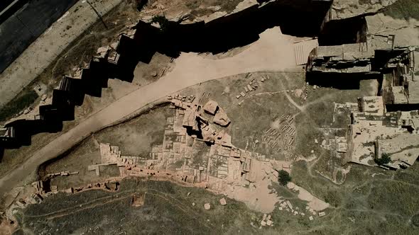 Aerial View Historical Ruins