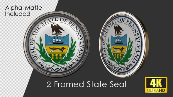 Framed Seal Of Pennsylvania State