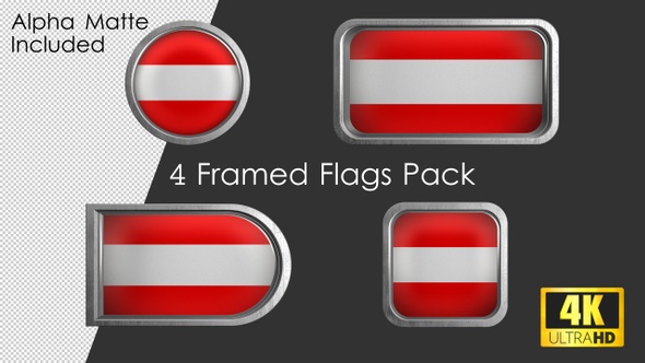 Framed Austria Flag Pack