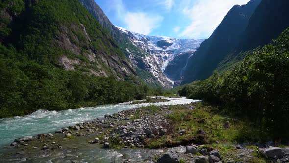 Nature Norway Glacier Kjenndalsbreen