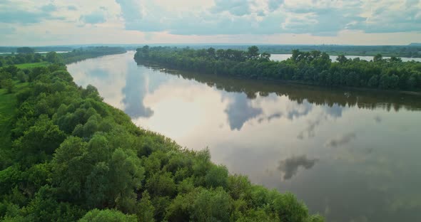 Flying Over the River