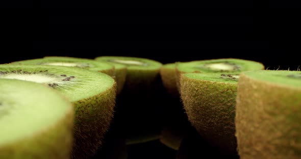 green fruit kiwi mega macro close up 4k