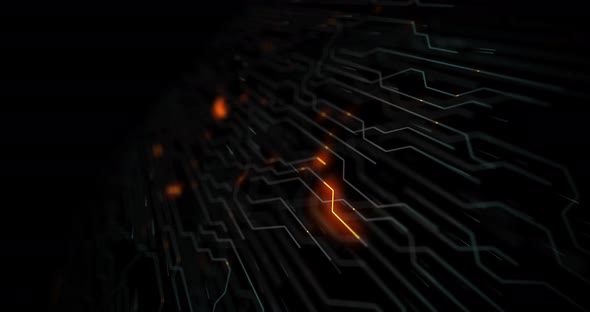 4K Motherboard Circuit Background.