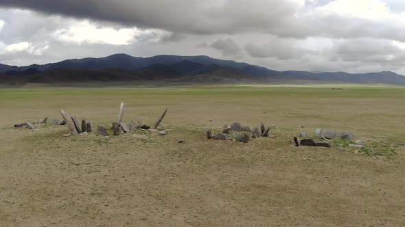 Deerstone Stele in the Mongolia Meadow