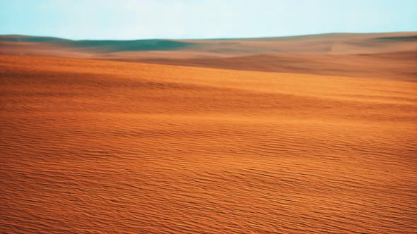 Aerial of Red Sand Dunes in the Namib Desert