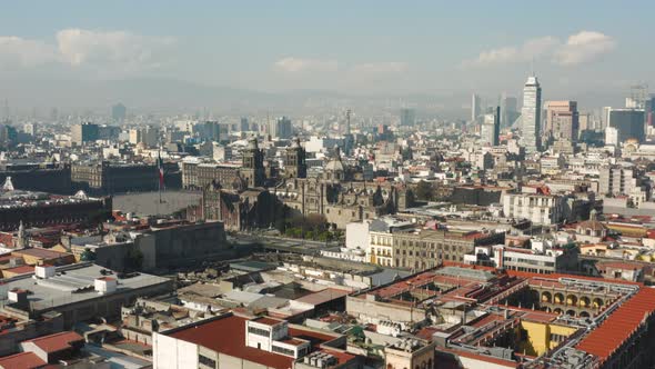 Aerial View of Mexico City