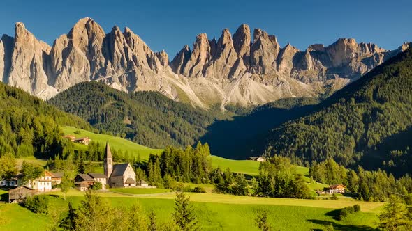 St Magdalena in Italy, timelapse