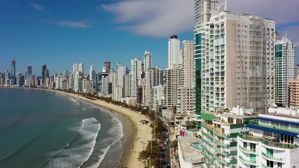 Seaside of Camboriu Balneary brazilian coast city of Santa Catarina state.