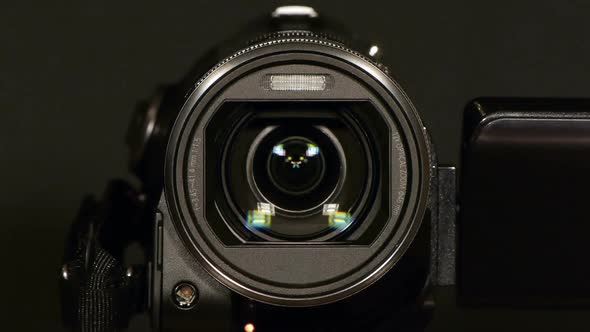 HD - Video camera. Lens movement
