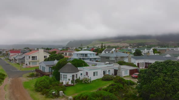 Landing Footage of Residential Development in Town