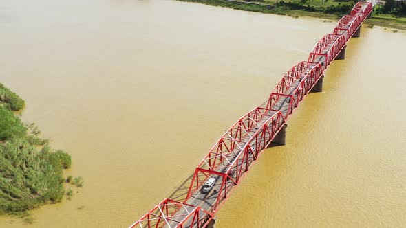 Cars Ride on the Bridge