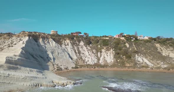 Aerial photo Stair of the Turks in Italian Scala dei Turchi