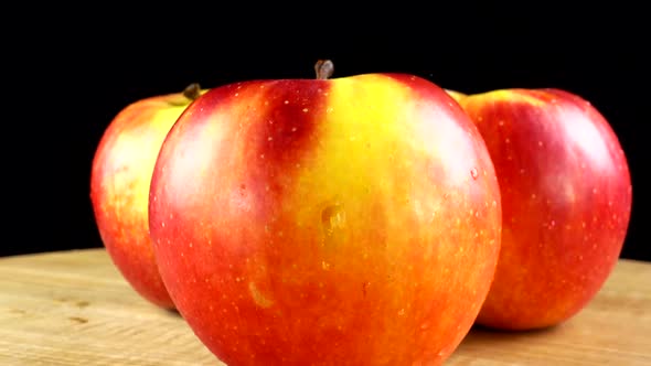 Apple on a Black Background