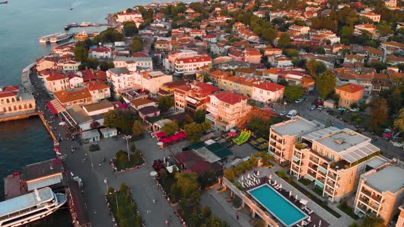 Aerial View of Princes Islands in Istanbul Turkey - Büyükada Adalar