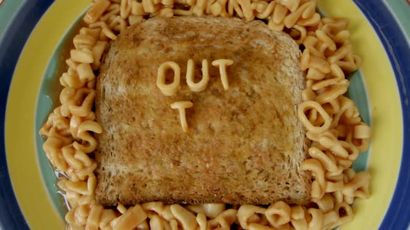 spaghetti letters spelling out to lunch