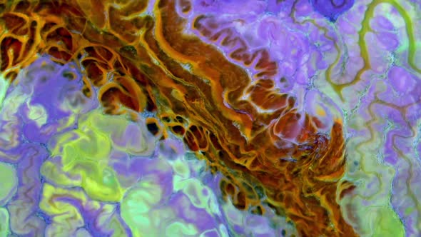 Abstract Bright Colours Paint Spreading Texture alt