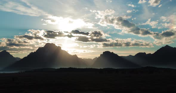 Sunset Time Lapse Grand Tetons