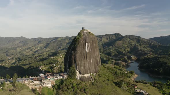 Aerial view of Piedra del Peñol.