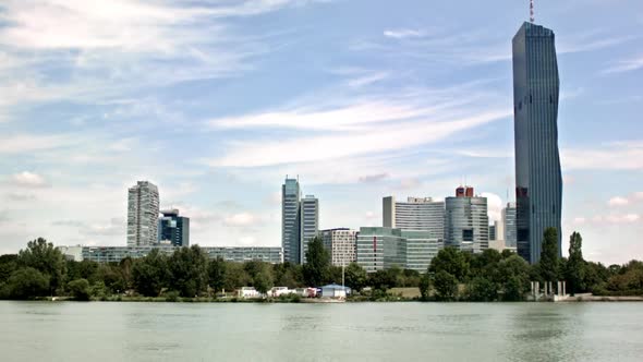 The austrian shore of Danube river 3