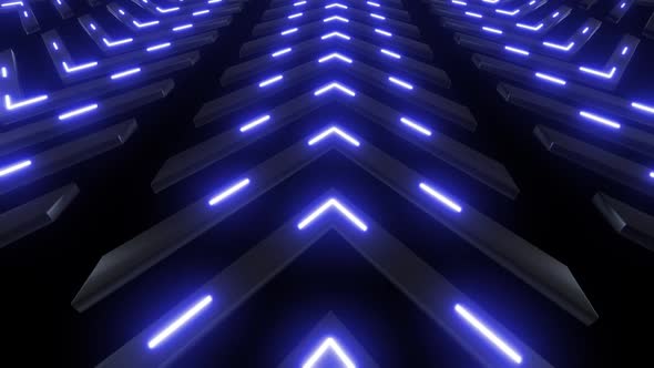 4K Colored Neon Arrows Loop Pack alt