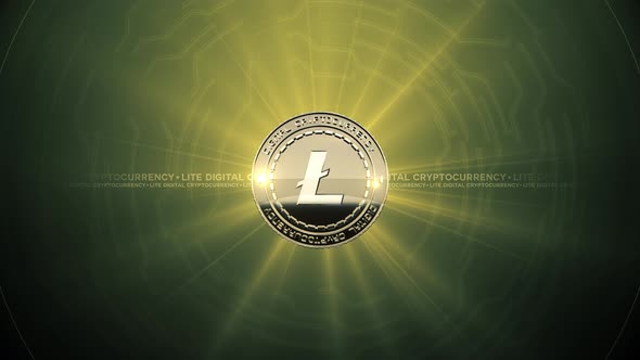 02 - 7 LITE Cryptocurrency Background with Circles 4K