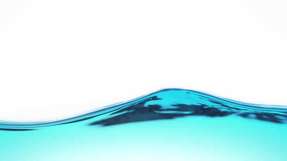 Super Slow Motion Shot of Clear Waving Water Background at 1000 Fps