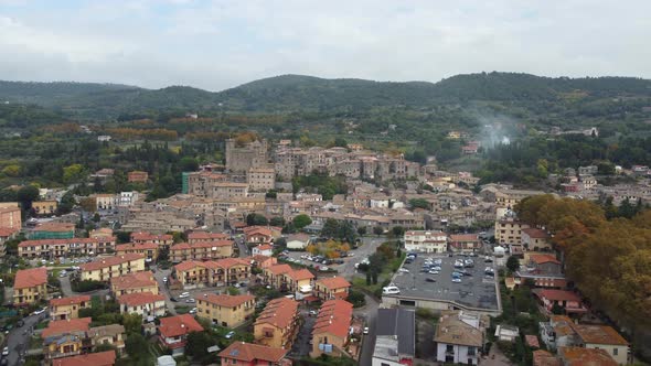 Bolsena City Aerial View in Tuscia, Lazio Italy