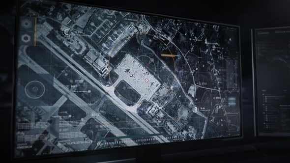 Observing an Airbase by Scanning the Area with Radar and Satellite Images