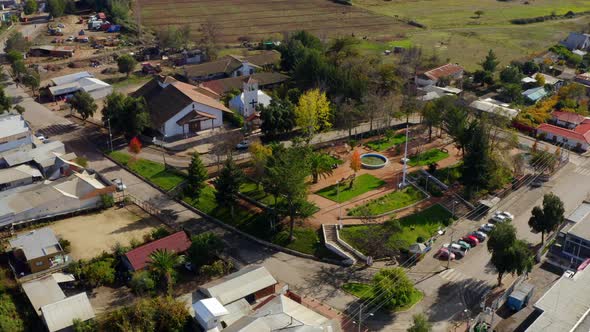 Plaza de la Estrella sexta region Chile near pichilemu litueche surf spotDrone Shot Orbital