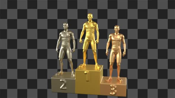 Winners On Sport Pedestal alt