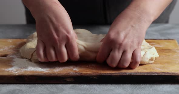 Folding dough