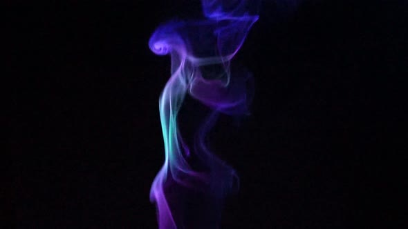 colorful cigarette smoke