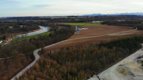 gravel pit drone video