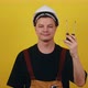 Electrician or Handyman Holds Tools for Working with Electricity in His Hands - VideoHive Item for Sale
