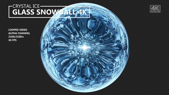 Crystal Ice Glass Snowball