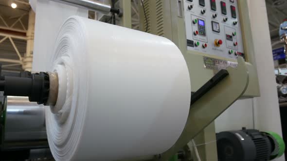 Modern Production Of Plastic In The Factory